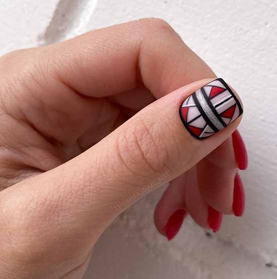 Geometry nail design: new items, photos, best manicure ideas