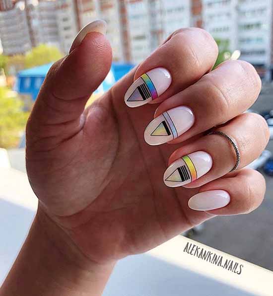 Geometry nail design: new items, photos, best manicure ideas