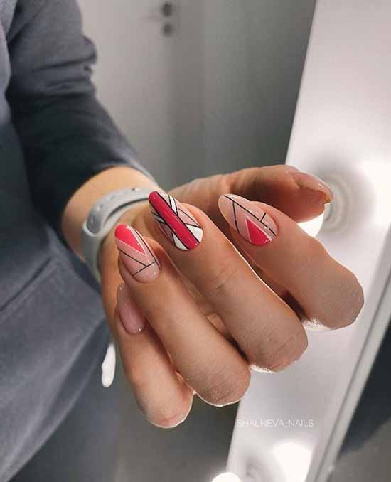 Geometry nail design: new items, photos, best manicure ideas