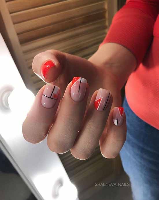 Geometry nail design: new items, photos, best manicure ideas