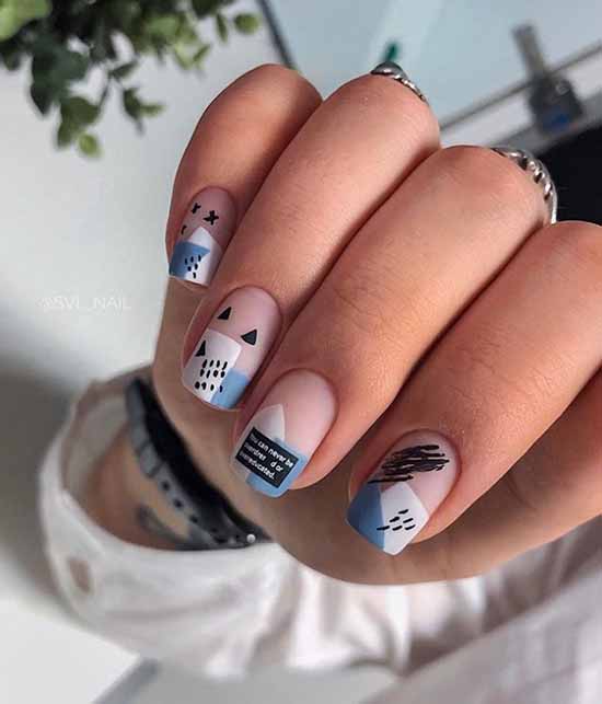 Geometry nail design: new items, photos, best manicure ideas