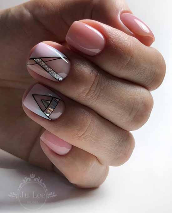 Geometry nail design: new items, photos, best manicure ideas