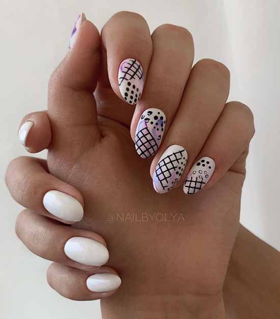 Geometry nail design: new items, photos, best manicure ideas