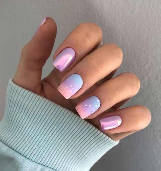 Gradient rub on nails