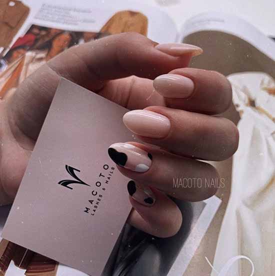 Nude nail design: 100 beautiful photo-novelties of manicure