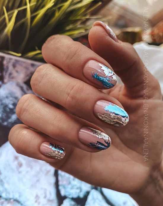 Nude nail design: 100 beautiful photo-novelties of manicure