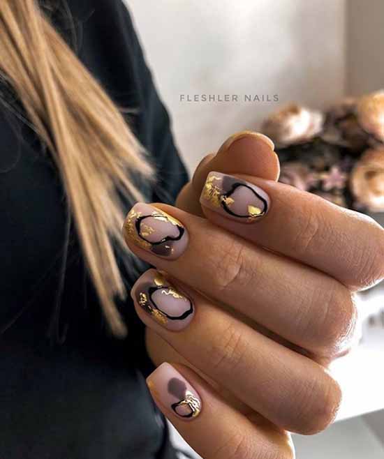 Nude nail design: 100 beautiful photo-novelties of manicure