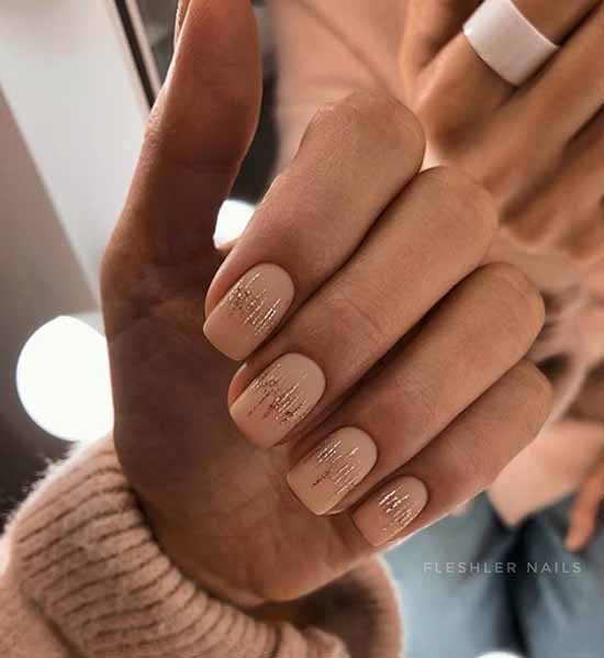 Nude nail design: 100 beautiful photo-novelties of manicure