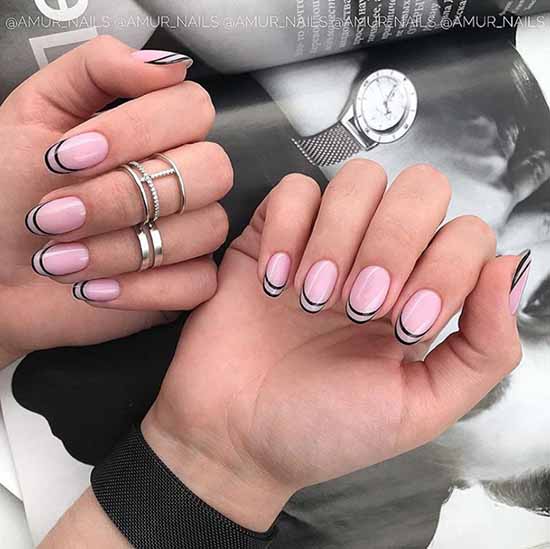 Nude nail design: 100 beautiful photo-novelties of manicure