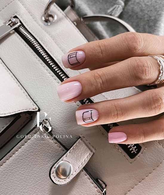 Nude nail design: 100 beautiful photo-novelties of manicure