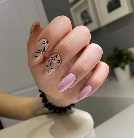 Nude nail design: 100 beautiful photo-novelties of manicure