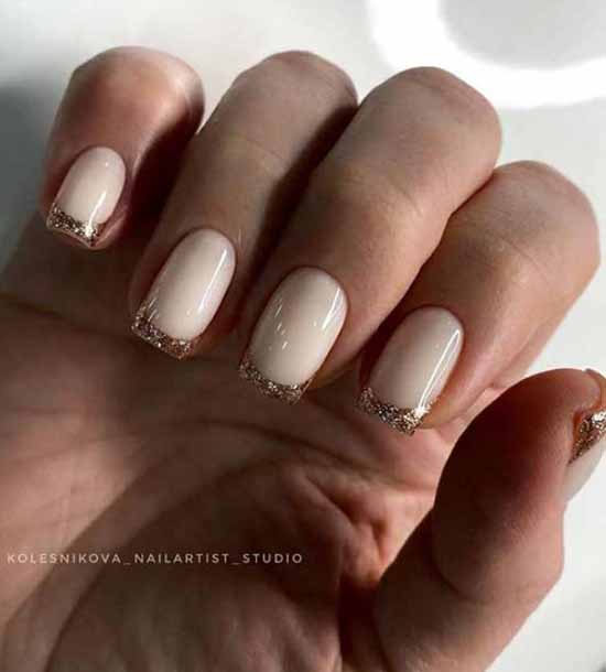 Nude nail design: 100 beautiful photo-novelties of manicure