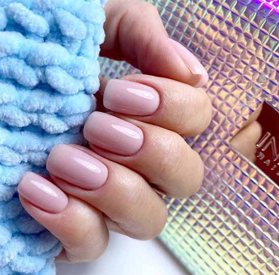 Nude nail design: 100 beautiful photo-novelties of manicure