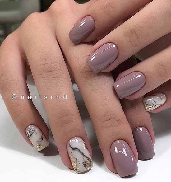 Nude nail design: 100 beautiful photo-novelties of manicure