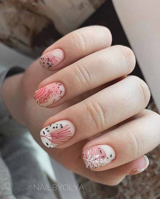 Nail design with stripes: 100 photos, new manicure ideas