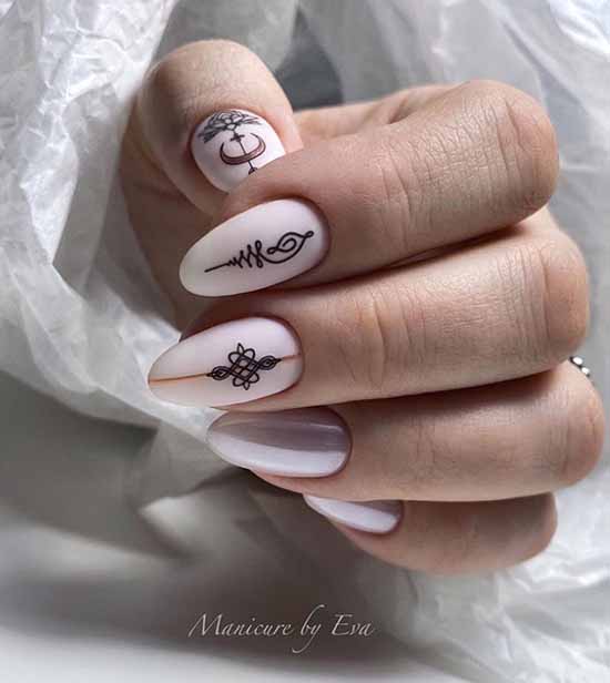 Nail design with stripes: 100 photos, new manicure ideas