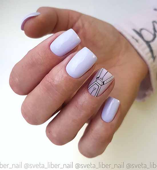 Nail design with stripes: 100 photos, new manicure ideas