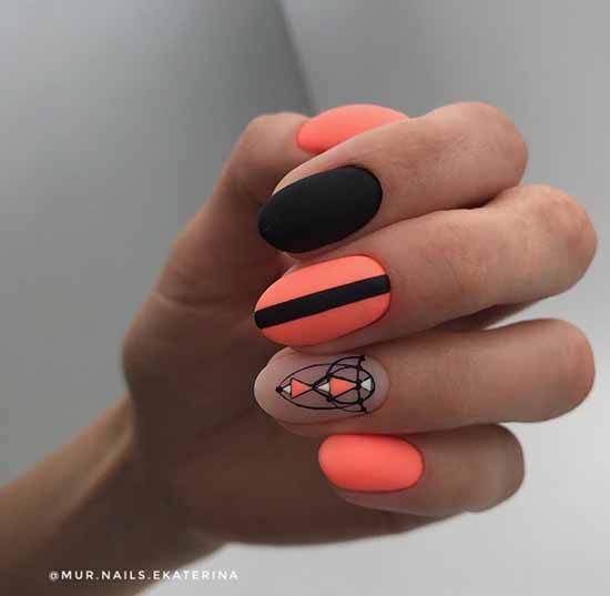 Nail design with stripes: 100 photos, new manicure ideas