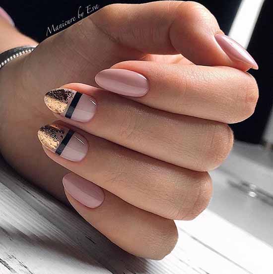 Nail design with stripes: 100 photos, new manicure ideas