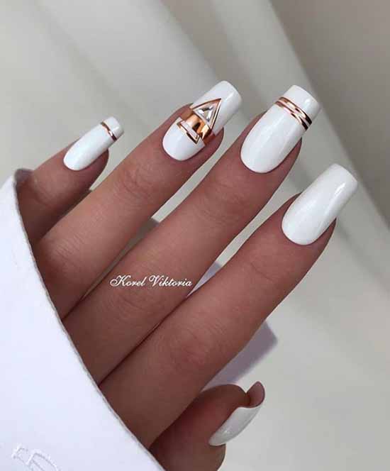 Nail design with stripes: 100 photos, new manicure ideas