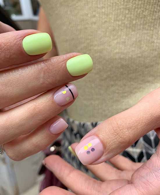 Nail design with stripes: 100 photos, new manicure ideas