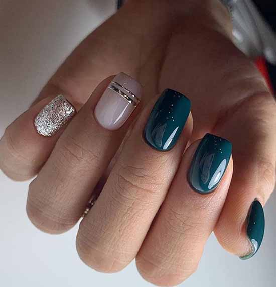 Nail design with stripes: 100 photos, new manicure ideas