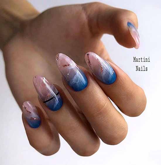 Nail design with stripes: 100 photos, new manicure ideas