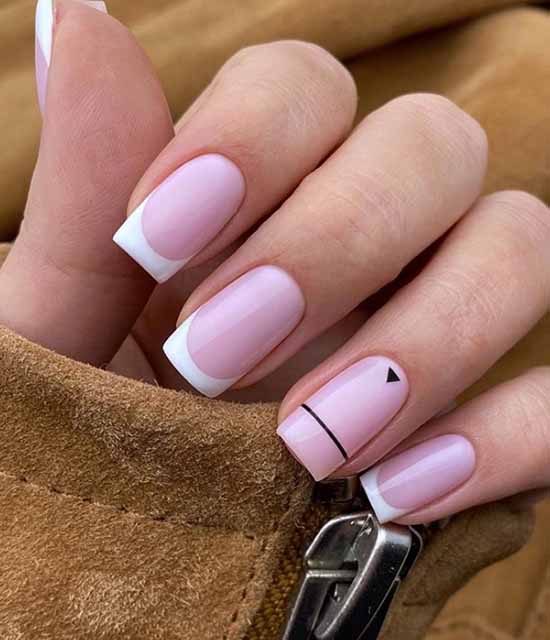 Nail design with stripes: 100 photos, new manicure ideas