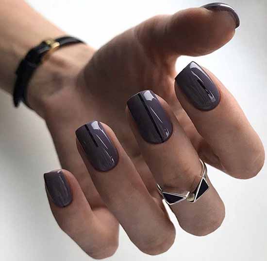 Nail design with stripes: 100 photos, new manicure ideas