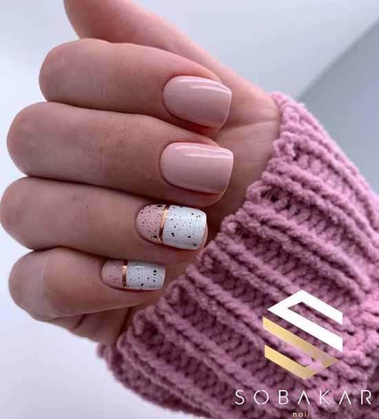 Nail design with stripes: 100 photos, new manicure ideas