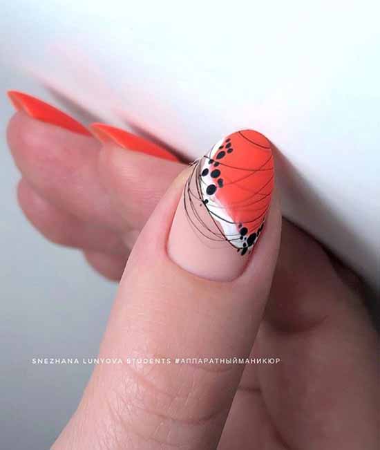 Nail design with stripes: 100 photos, new manicure ideas