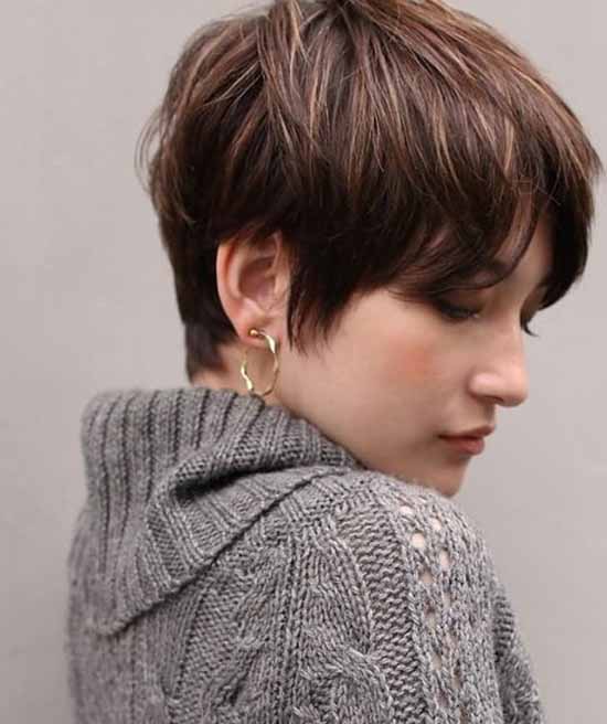 Short haircuts with bangs: photos, top types and shapes