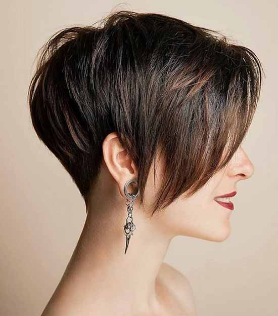 Short haircuts with bangs: photos, top types and shapes