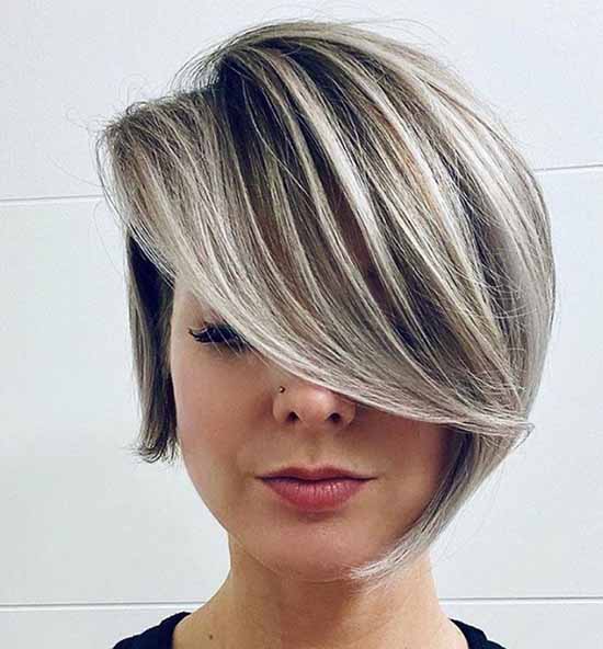 Short haircuts with bangs: photos, top types and shapes