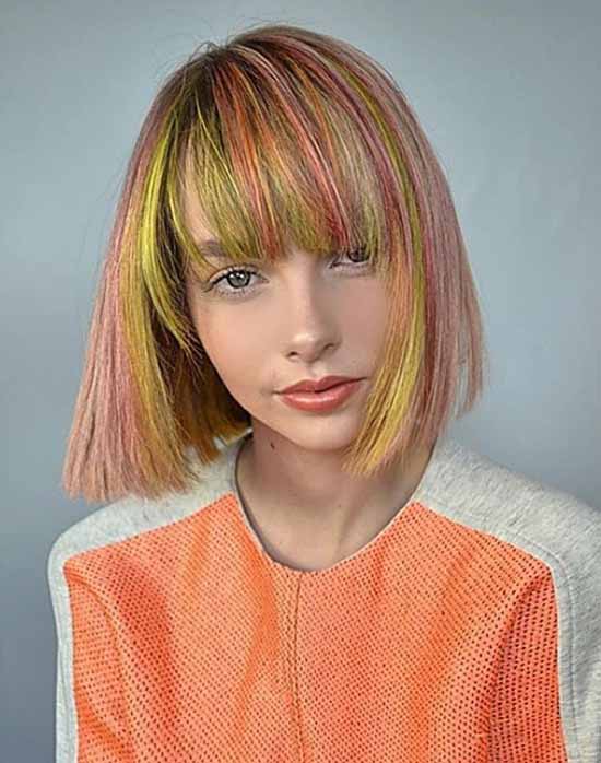 Short haircuts with bangs: photos, top types and shapes