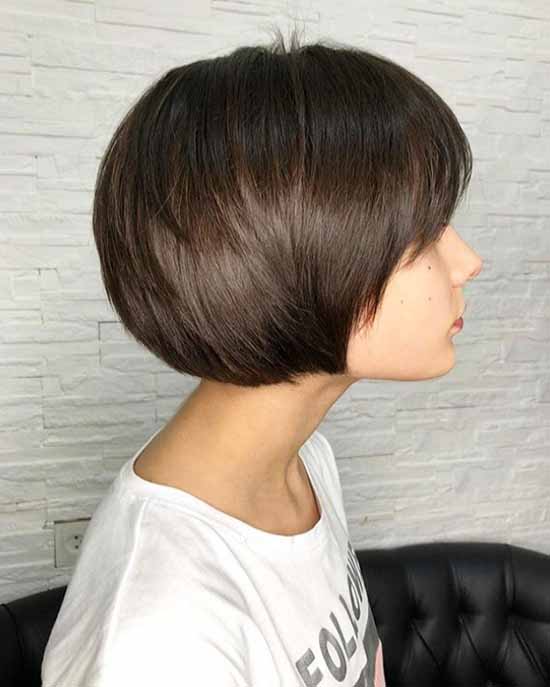 Short haircuts with bangs: photos, top types and shapes