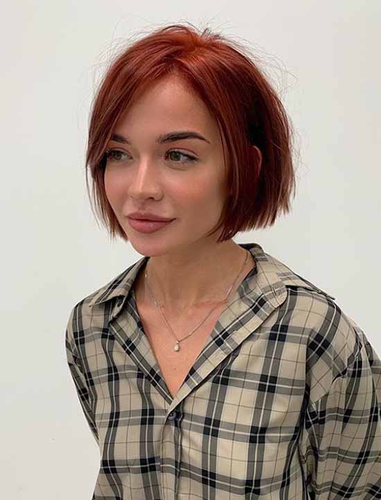 Short haircuts with bangs: photos, top types and shapes