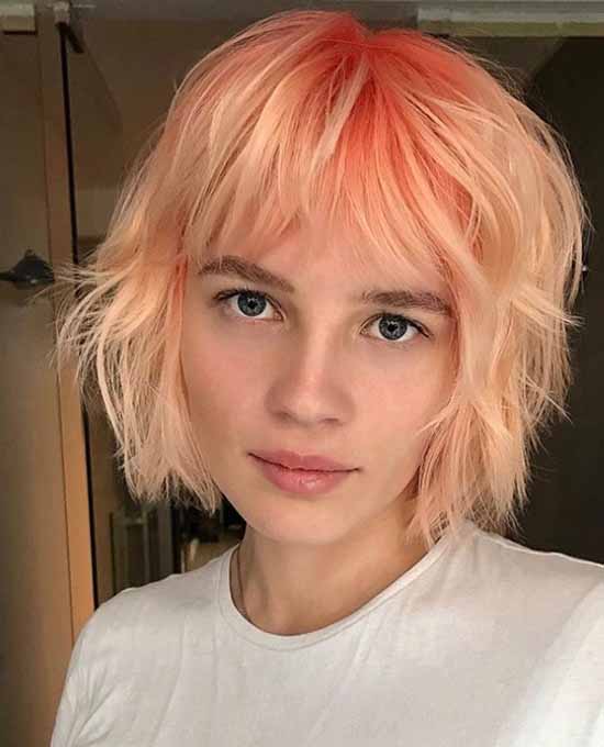 Short haircuts with bangs: photos, top types and shapes