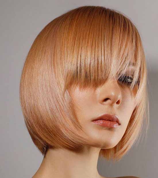 Short haircuts with bangs: photos, top types and shapes