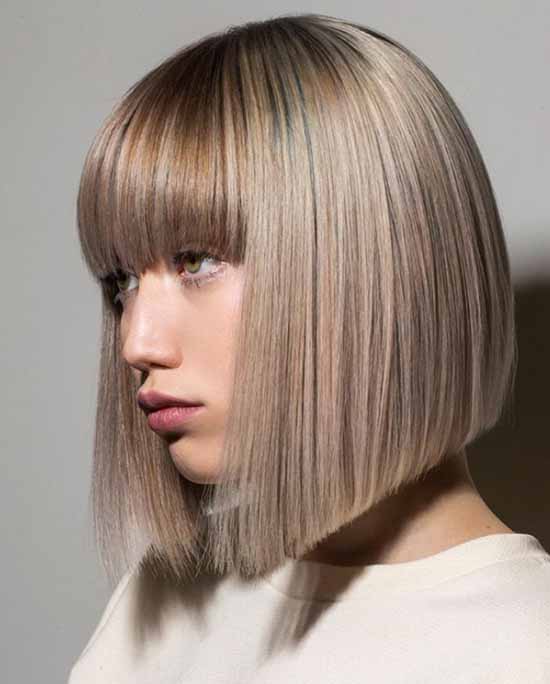 Short haircuts with bangs: photos, top types and shapes