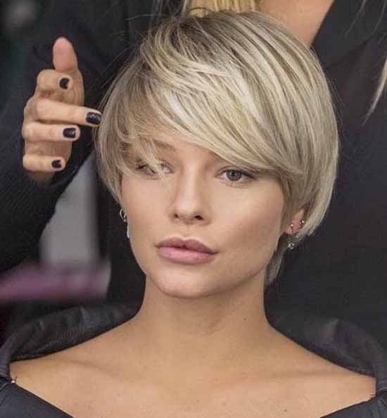 Short haircuts with bangs: photos, top types and shapes