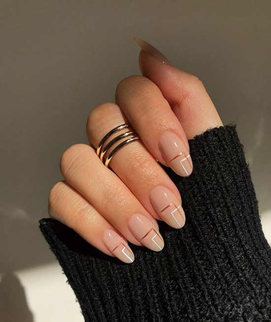 Beautiful manicure minimalism