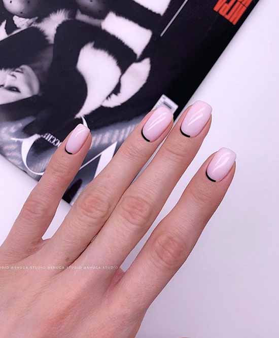 Cuticle accent manicure