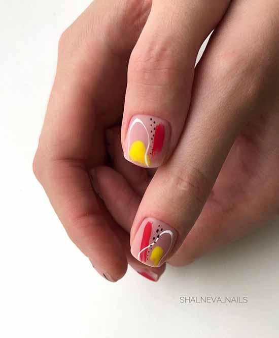 Manicure with fruits 2021: photo novelties of nail design