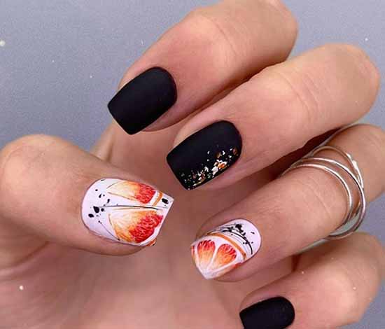 Manicure with fruits 2021: photo novelties of nail design