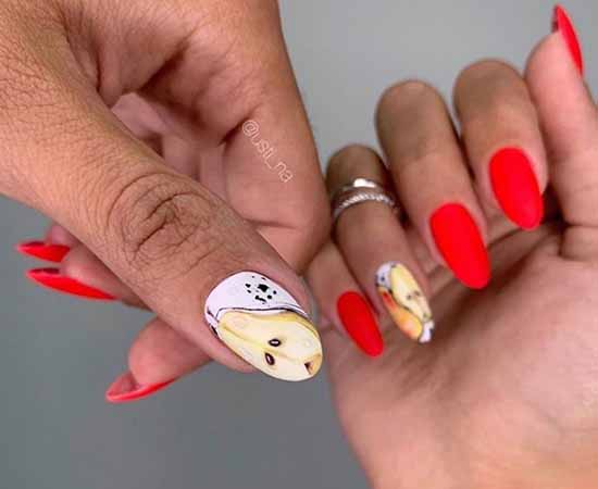 Manicure with fruits 2021: photo novelties of nail design