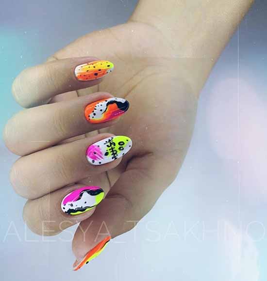 Manicure with fruits 2021: photo novelties of nail design