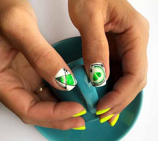 Manicure with fruits 2021: photo novelties of nail design