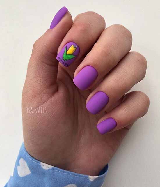 Manicure with fruits 2021: photo novelties of nail design