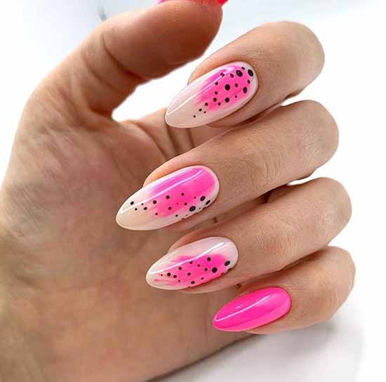 Manicure with fruits 2021: photo novelties of nail design